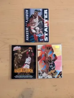 【618】NBAカード Hakeem Olajuwon 3枚セット