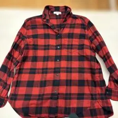 niko and ... 赤黒チェック 長袖シャツ サイズ3