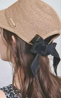 アシーナニューヨーク　リサコリボンハット　ベージュ Athena NEW YORK ハットRISAKO リサコ