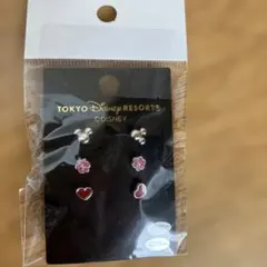 未使用　東京ディズニーリゾート ピアス　 3ペアセット