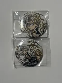 鬼滅の刃　幕間画　web くじ　不死川実弥　缶バッジ　箔押し