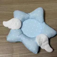 【訳あり①】新品☆ファブリックミニクッション☆天使界隈 夢かわ 水色ドット 星のサムネイル