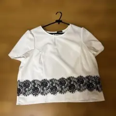 Soprano ホワイト レース ブラウス 半袖