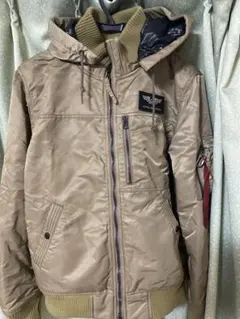 ALPHA MA-1 フライトジャケット ベージュ＋ブラック　2点セット