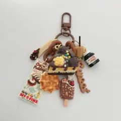 じゃらじゃらキーホルダー マーブルチョコミントアイス クッキー 459