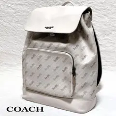 美品 COACH コーチ リュック C4135 ホースアンドキャリッジ 白のサムネイル