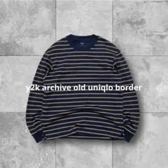 け*け様 00s archive old uniqlo ボーダー ロンT グラン