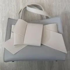 FRAY I.D フレイアイディー　リボンバッグ　ライトブルー