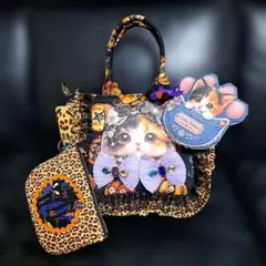 ハロウィン♥️ビッグフェイスねこちゃん♡ポーチねこちゃん♡チャームねこちゃん3点のサムネイル