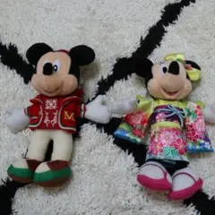 クリスマス　ミッキーマウス　着物　ミニーマウス