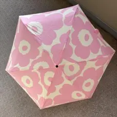 marimekko 折りたたみ傘 花柄 ピンク　カバー無しのサムネイル