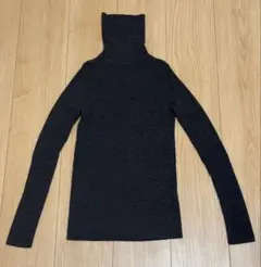 UNIQLO タートルネック ダークグレー ホワイト 2枚セット