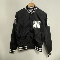 【L204】 Swagger ナイロンスタジャン サイズM ブラック