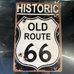 Historic Old Route 66 ブリキ看板のサムネイル