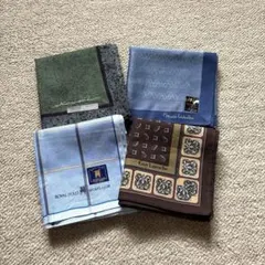 【未使用品】紳士ブランドハンカチ4枚