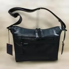 フジタカ 定価3万9600円 新品 レザーショルダーバッグ 牛革 B5サイズ