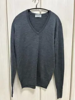 【美品】ジョンスメドレー Vネックウールニット