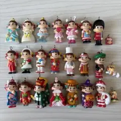 ミニミニ ペコちゃん　キーホルダー 24個セット　レトロ
