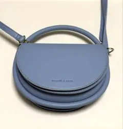 CHARLES & KEITH ライトブルー ショルダーバッグ　ハンドバッグ