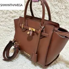 Samantha Vega 2WAY ハンドバッグ ショルダー　ステッチバチェロ
