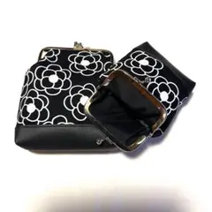 【5】⭐️現品限り⭐️がま口ポーチ２点セット⭐️タバコポーチ⭐️コスメポーチ⭐️カメリア