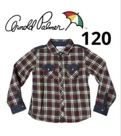 【美品】Arnold Palmer チェック柄 長袖シャツ 120