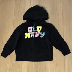OLD NAVY ブラック フルジップ パーカー 3T 90cm〜100cm