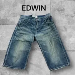 EDWIN 503 BlueTrip ダメージジーンズ　ハーフパンツ
