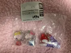 サンリオキャラクター なかよしドロップチャーム キティ＆ミミィ マイメロ＆クロミ