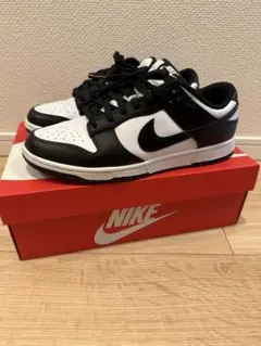 【美品】Nike Dunk Low パンダ ブラック/ホワイト 28cm