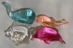 イルカ　クジラ　海の生き物　アクリルアイス　パーツ　材料　キラキラ