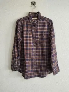 GLOBAL WORK　綿100%チェックシャツ