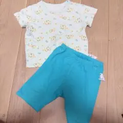 UNIQLO パジャマセット 90cm 犬柄 水色