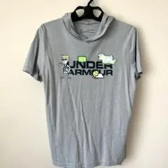 アンダーアーマー　パーカーTシャツ　グレー キッズ　XL 160