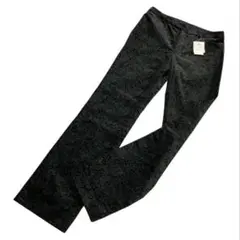 【タグ付き新品】マカフィー ペイズリー 総柄 ベロアパンツ ダークカラー 日本製