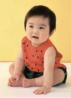 スイカ ロンパース 80センチ