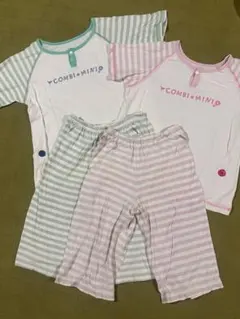 コンビミニ　ボーダー　半袖パジャマセット 120cm 130cmセット