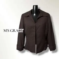 M'S GRACY ジャケット 日本製 9AR ウール混 ブラウン アウターのサムネイル