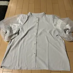 グレイル　半袖シャツ　シースルー　パフスリーブ