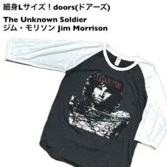 細身Lサイズ！doors(ドアーズ)古着七分袖ラグランTシャツbunny rabのサムネイル