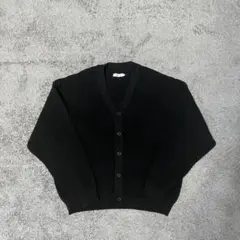 ブラック Vネック カーディガン