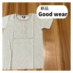 新品 グッドウェア アメリカ製 ヘンリーネック スリム Tシャツ ヘビーウェイト