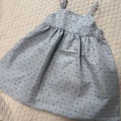 【新品】softcheese 水色 ドット柄　ジャガード　ワンピース