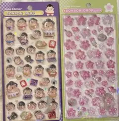【正規品】【お値下げ不可】ボンボンドロップシール セット 和柄 お相撲さん 桜