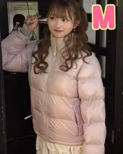 ノースフェイス M ピンク ヌプシ ダウン