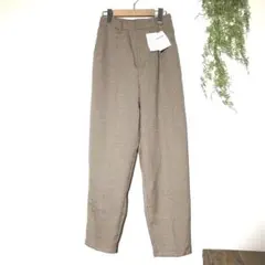 CHILLE チル 新品未使用 スラックス パンツ 千鳥格子柄 ブラウン 茶色
