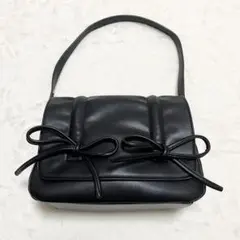 GRL　ドロストリボンフラップバッグ　tr869　ブラック
