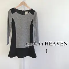 【美品】 made in HEAVEN レディース ワンピース グレー系のサムネイル