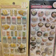 【正規品】ボンボンドロップシール　和柄　たまごサンド　ラーメン　セット