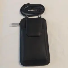 PUレザー❗スマホ ショルダー バッグ 財布付 黒 カード 母の日 父の日